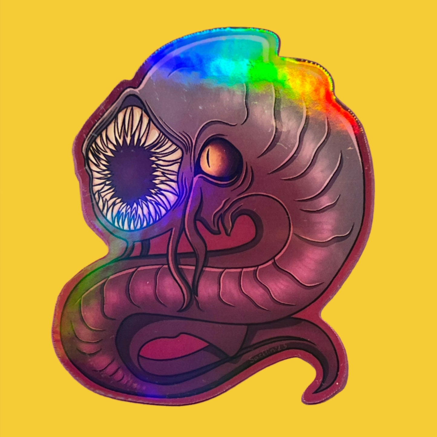 Mind Flayer Tadpole Holographic Sticker