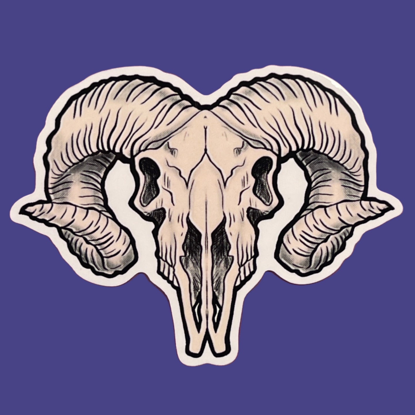 Goat Skull Sticker