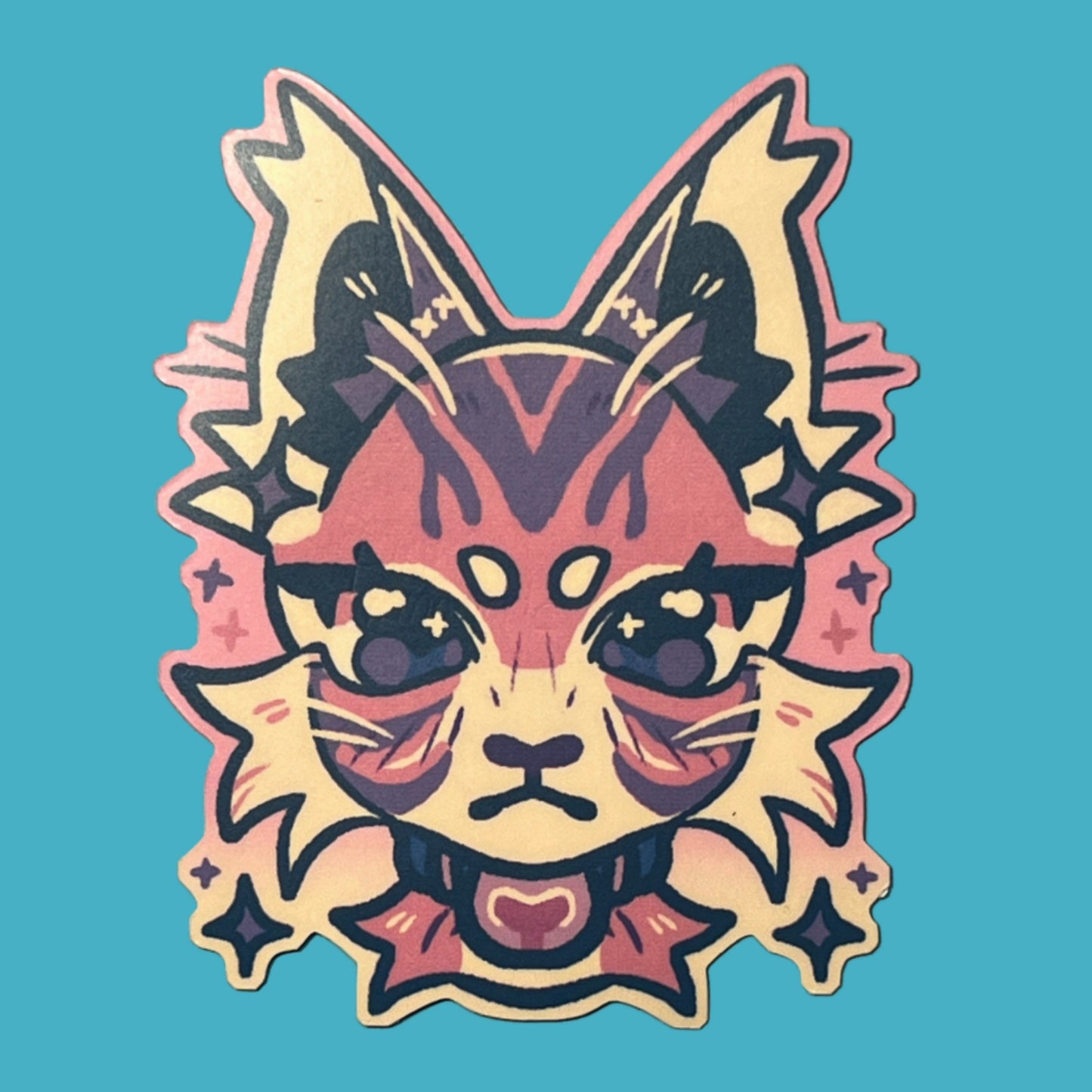 Pink Lemonade Kitty Sticker