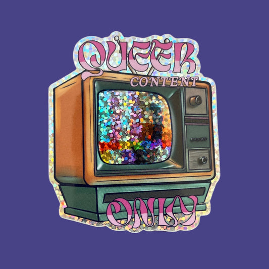 'Queer Content Only' Sticker