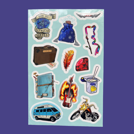 Fantasy High Sticker Sheet